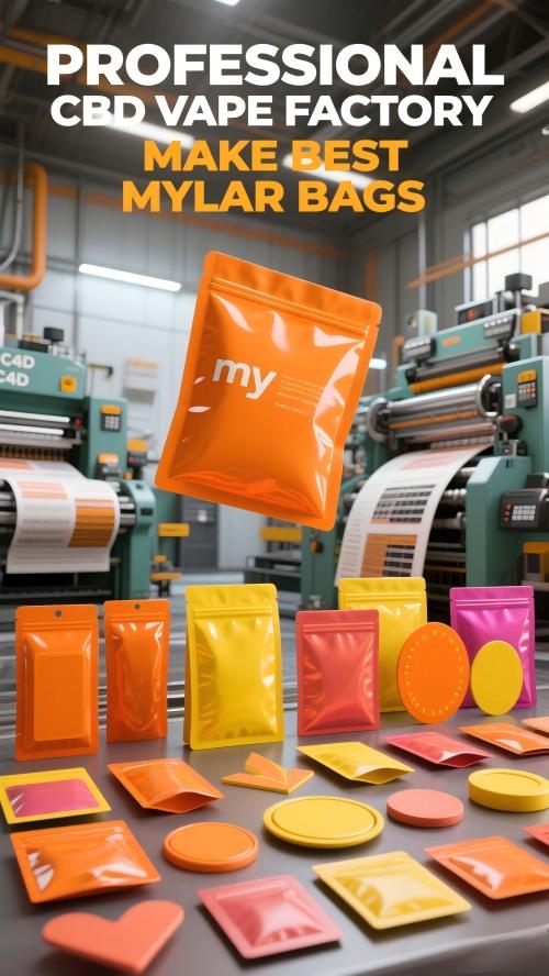 white cbd gummies mylar bag with transparent window