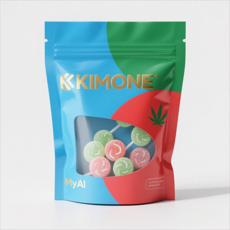 Custom Mylar Ziplock Packaging CBD vape Food Bag Stand up Pouch