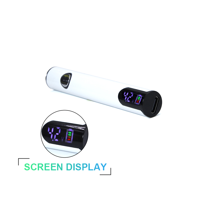 wholesale price OEM LOGO 510 CBD battery with OLED screen 